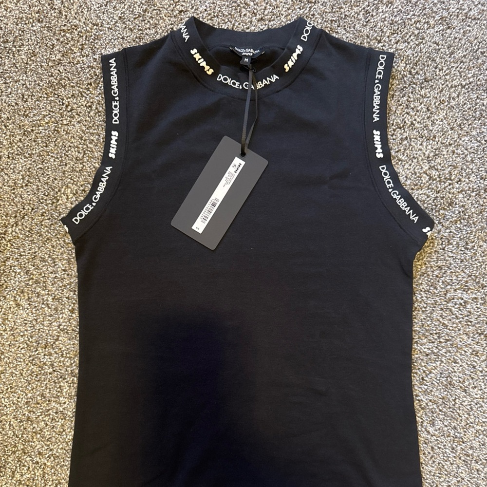 Skims Dolce Gabanna Mock Neck Tshirt